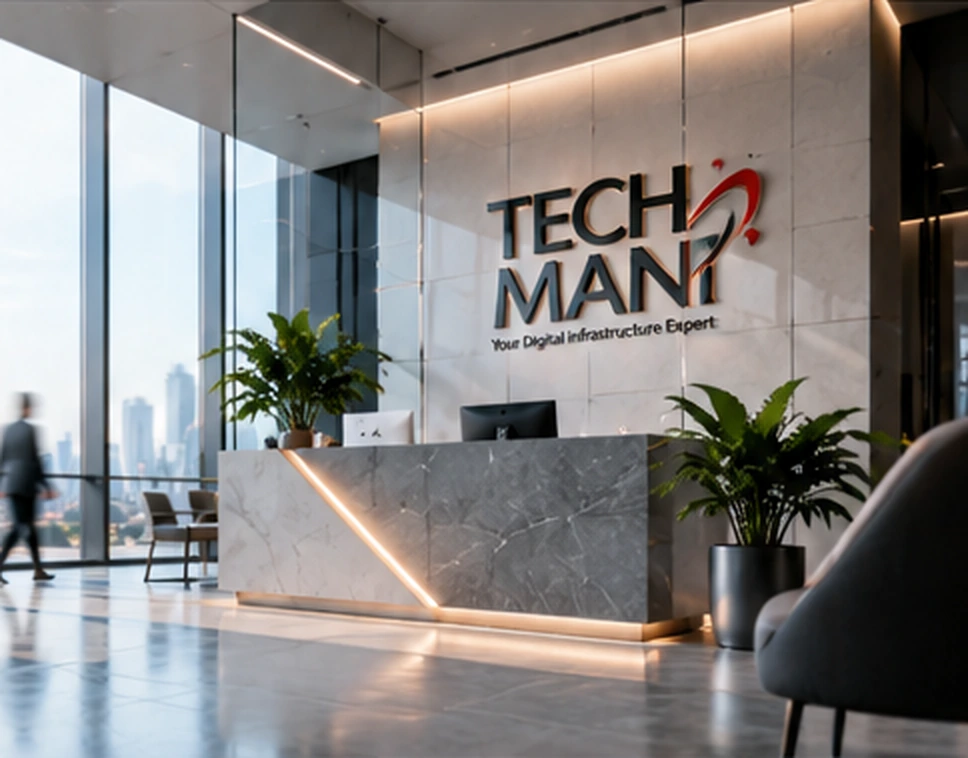 Spacious premium reception concept — illustrative image