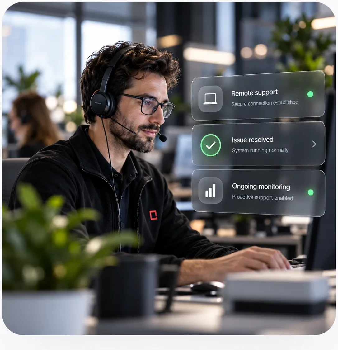 Remote support resolved in style
