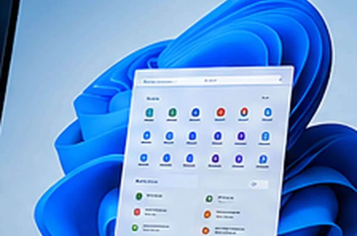 Illustrative Windows application desktop image