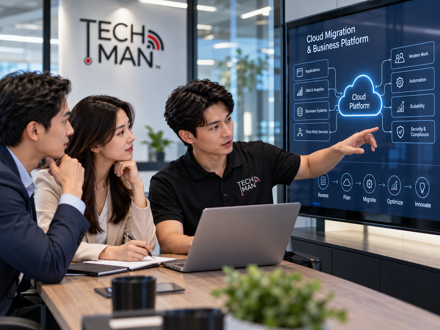 Techman planning a practical cloud and business platform solution